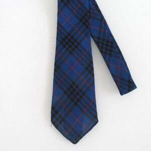 Vintage Wool Tartan Plaid Men's  Tie